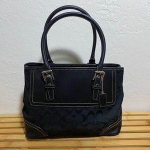 Coach signature black purse